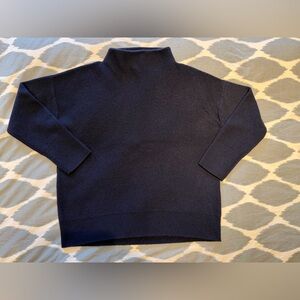 Vince Funnel Neck Cahsmere Sweater in Coastal (Navy). Size small!